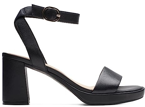 Clarks Femme AmbyrLyn Bay Escarpins, Cuir Noir, 37.5 EU