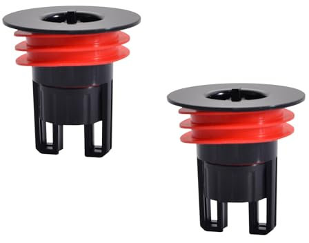 TECKI 2er-set Siphon de Sol en ABS pour Salle de Bain - Vidange Rapide，Anti Insecte et Anti Odeur， Filtre à Cheveux，Empêcher Le Colmatage，Adapté à La Douche