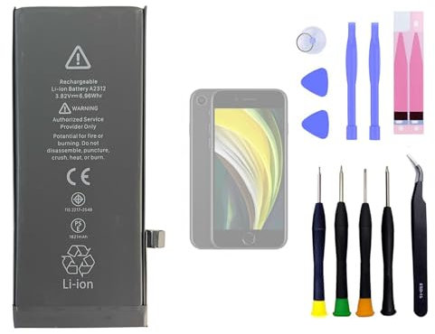 Aousavo A2312 SE2 Replacement Battery Compatible with iPhone SE 2020 A2312 2nd Gen SE2 Battery with Free Replacement Kit