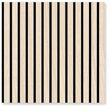 PROVISTON Akustik - Panneaux muraux 3D - 520 x 520 x 10 mm - En bois véritable - Chêne clair - Panneaux muraux modulaires