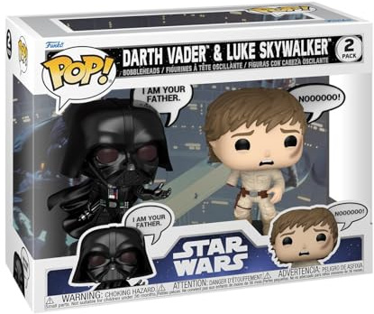 Funko Pop! Star Wars: Sayings - Darth Vader & Luke 2PK Vinyl Collectible Figure - Gift Idea - Official Merchandise - Toy for Children and Adults - Movies Fans - Model Figure for Collectors