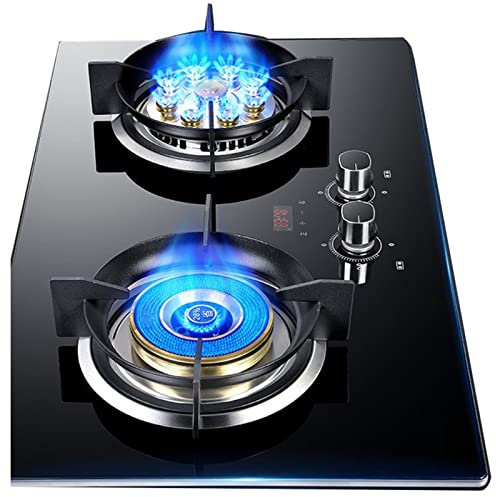 Cuisinière à gaz 1 brûleur, 9 cavités, Supports de casseroles en Fonte à Flamme Haute, synchronisation bilatérale, Protection Contre Les Flammes, cuisinières indépendantes (GPL)