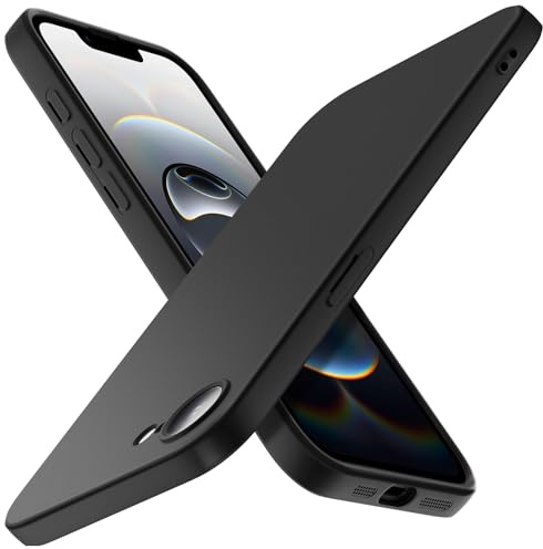 X-level für iPhone 17e/16e Hülle, Dünn Handyhülle mit Seidig-Weicher Berühren, Soft Matt Case Anti-Kratzt Silikon Bumper Cover Stoßfest Schutzhülle Kompatibel mit iPhone 16e/17e 6,1 Zoll, Schwarz