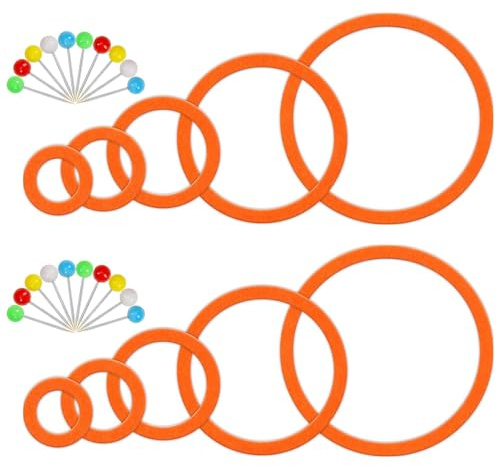 BEIMEIII 10 stycken dart övningsringar orange 20 stycken nålar känns darttavla skyddsring träningsringar dart tillbehör dart skyddsring ståldart stift stift för nybörjare öva träning