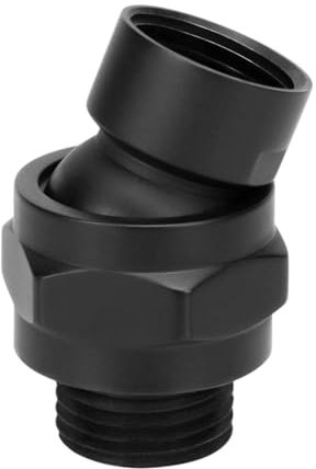 JISADER Cabezal de Ducha de articulación giratoria Universal, Adaptador de Boquilla de Ducha de articulación Universal montada en la Pared, Negro