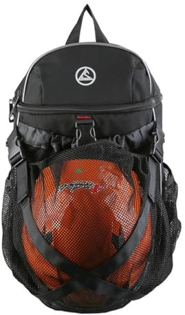 XAGMODSHN Basketball-Rucksack mit Ballfach, Fußballtasche, Turnbeutel, Sportrucksack für Basketball, Volleyball, Training