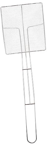 HOLIDYOYO Colino da Cucina Filtro per Olio di Frittura Manico in Acciaio Inossidabile Argento e Colapasta per Pasta e Noodles Durante la Cottura la Frittura