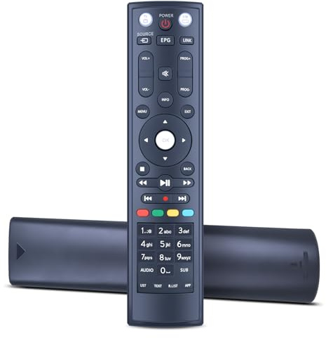 Snrigw Telecomando di ricambio adatto per Telesystem Tele System TS9015 HD, TS9016 HD, ODE715 HD, ODE716 HD