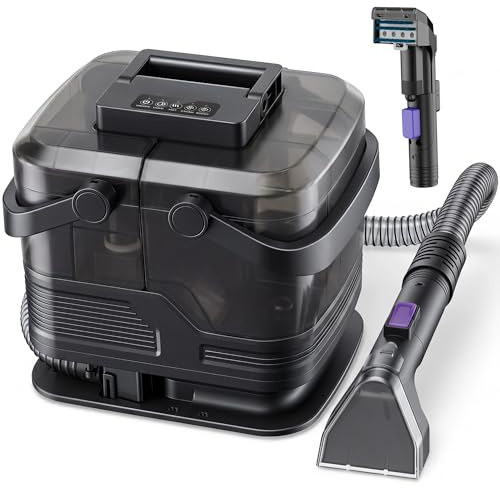 Beisty Steam Carpet Cleaner - Portable Spot Cleaner Machine with Steam & Hot Water, 20 KPa Powerful Suction, 5-in-1 Deep Cleaning for Upholstery, Sofa, Car Seats, Carpets & Pet Stains
