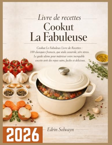 LIVRE DE RECETTES COOKUT LA FABULEUSE: Cookut Le Fabuleux Livre de Recettes : 100 classiques français, une seule casserole, zéro stress. Le guide ... avec des repas sains, faciles et délicieux.