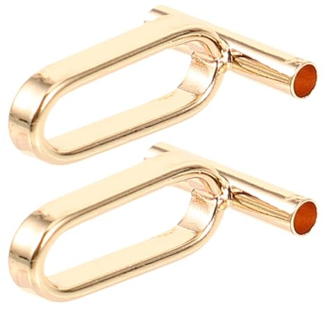 DOITOOL 2pcs Stainless Steel Brooch Converter Pins to Pendant Adapters Horizontal Metal Brooch Pin Converters for DIY Necklace Crafting Jewelry Making Supplies