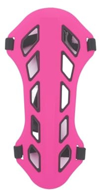 Bågskytte armskydd 1 st dubbelfärgad bågskytte armskydd hållbar silikon underarmsskydd utrustning för utomhusskytte sport armskydd för bågskytte (rosa svart)