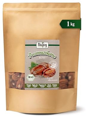 Biojoy Nueces pecanas BIO en mitades, naturales, 1 kg | Crudas, sin tostar, sin sal, de México