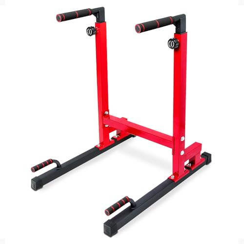 BalanceFrom Estación de inmersión multifunción con diseño de estructura mejorado, capacidad de 500 libras (rojo), modelo: BFDB-1YLParent