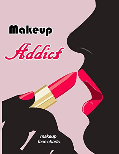 Makeup Addict - Make up Face Charts: Workbook in 8.5x11 format, is composed of 120 pages. Each page includes a female face and blank boards to write ... for a beauty school student or professional.