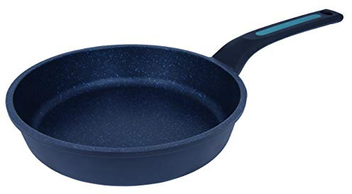 ARCOS Padella Antiaderente Alluminio Fuso 26 cm | Padella media per induzione, gas e vetroceramica con manico ergonomico estraibile. Lavabile in lavastoviglie. Nero e Blu.
