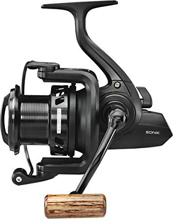 Sonik Insurgent 5000 Karpfenrolle - Angelrolle mit Frontbremse 0.30/380 mm/m Schnurfassung - Robuste Rolle für Karpfenangler