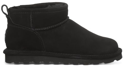 BEARPAW Women's Shorty Black Size 8 | Women's Ankle Boot | Women's Slip On Boot | Comfortable Winter Boot