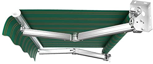 Tende da Veranda da Giardino Tenda da Sole per Esterni da Giardino, Tendalino Parasole A Scomparsa Manuale, con Stabile Pedivella in Lega di Alluminio E Manovella, Facile da Installare