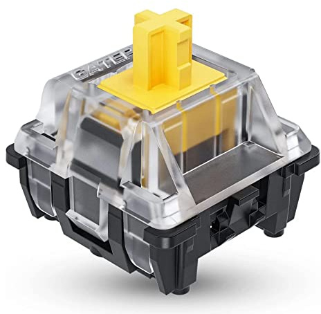 Ranked Gateron ks-15 Ópticos Switches para Teclados Mecánicos RGB para Juegos | Plate Mounted (Gateron Optical Yellow, 90 Piezas)