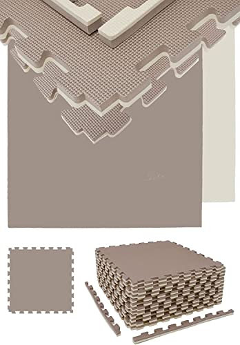 eyepower 4.8qm Profi Kampfsportmatte Dicke 2cm - 12 Judo Matten für Zuhause 63x63cm - Tatami Matte Home Gym Matte Sportmatte Puzzle Sport Schutzmatten Set Bodenschutzmatte Fitness Homegym Bodenmatten