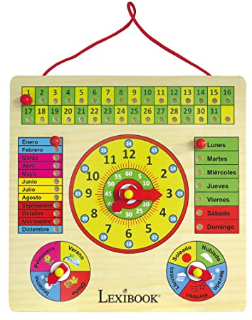 Lexibook Bio Toys, Mein Erster, Holzkalender, Bildungsaktivitäten