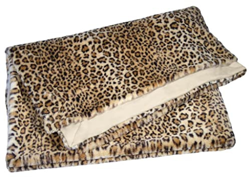 Mesana Wohndecke Leopard, Größe ca. 150x200 cm, Farbe braun