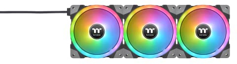 Thermaltake SWAFAN EX12 RGB | Wechselbare Lüfterblätter | Umkehrbarer Luftstrom | High Pressure Lüfterblätter | 3er Pack