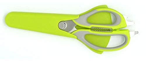 Forbici per Uso Cucina, Forbici da Cucina, Copertura Magnetica smontabile Multifunzione in Acciaio Inox alla Moda per Cucina, Pesce, Pollo, Coltello, Forbici PE