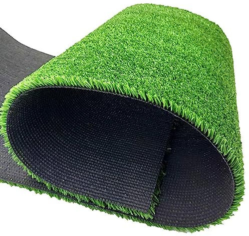 HUHJYUGE Kunstrasen Teppich 3x3m, Kunststoffrasen Grün, Rasenteppich Meterware, 30 mm Florhöhe, Hoher Dichte Kunstrasen Natürlich und Realistisch Aussehend, für Garten, Haustiere