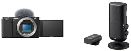 Sony Alpha ZV-E10 | Vlog Camera con obiettivo intercambiabile mirrorless APS-C + microfono ECM-S1