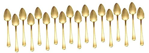 TOPBATHY 18pièces Cuillères à Fruits Acier De Cuillères à Dessert Et Glace Pour Salades Et Apéritifs Antirouille Et Faciles à Nettoyer