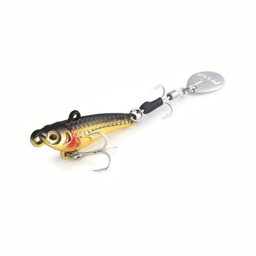 TUXIBIN Jig Spinner, Angelköder, Kunstköder, Spinnköder, Künstlicher Köder, Spinnerbait, Angelhaken für Barsch, Forelle, Hecht, Zander, Wels, Döbel