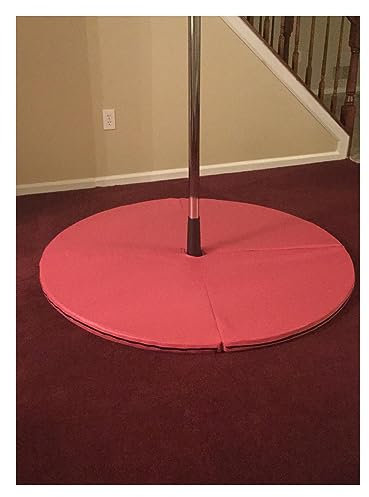 Pole-Dance-Matten für den Boden, rund, 1,2 Zoll/2 Zoll/4 Zoll dick, Pole-Crash-Matten, Gymnastikübungen, Yoga, Fitness, Tanzmatte, Stoßdämpfung, Fallschutzpolsterung