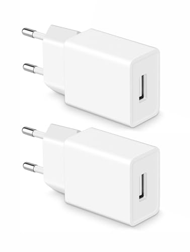 VOLTKARE 5V 2A 10W Ladegerät und Netzteil kompatibel mit Fire Tablets und Kindle eReadern,IP-Kameras, Tablets, MP3-Player, E-Reader, Smartphones, Elektrowerkzeuge und mehr (2er-Pack)