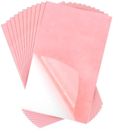 QUARKZMAN 10 Stück Selbstklebende Filzplatten, Filzstoff Selbstklebend Filz 11,8 Zoll x 7,9 Zoll Abzieh- und Aufkleben Hell Pink Bastelfilz für DIY-Näh- und Bastelprojekte