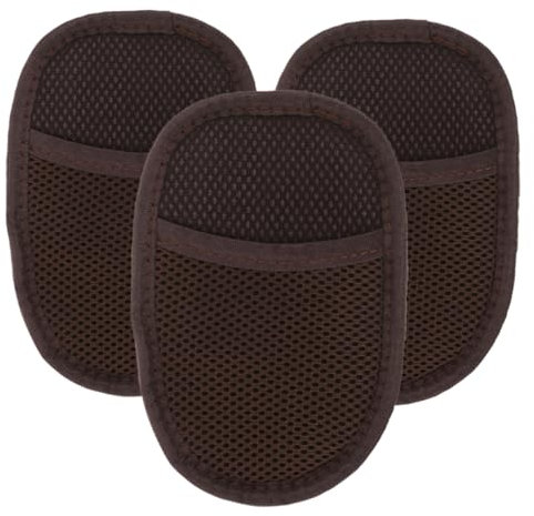SWOOMEY 3pcs Shoe Polishing Gloves Set Black Lamb Wool Shine Buffing and Cleaning Mitts for Shoes and Leather Care Small Size and Dust Removal