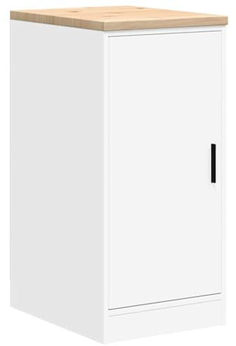 vidaXL Armario de Almacenamiento para Garaje Blanco 40x51x85 cm, Armario, Armario de Herramientas, Armario Base, Armario de Garaje