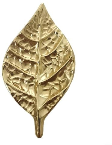 EpheyFIF Schubladengriffe aus Messing, modern, minimalistisch, Möbelbeschläge, goldfarben, 60 x 32 mm, elegantes, von der Natur inspiriertes Design für Schränke, Schubladen, dekorative Boxen, einfache