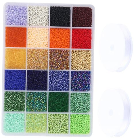 HEALSOPTHY 1satz Bunte Glasperlen Im Für Schmuckherstellung Für Armbänder Halsketten Und Weitere Bastelprojekte