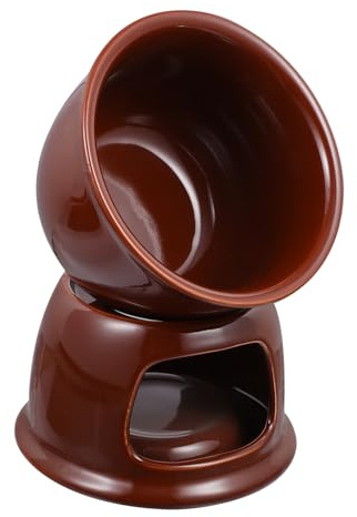 UTHCLO Cerámica para Fondue de Queso y Chocolate Olla para Derretir con Base Resistente y Fácil Limpieza para Postres y Tapas Hogar y Restaurantes