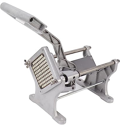 KIMISS Stainless Steel Potato Fry Cutter Kitchen - Heavy Duty Manual French Fry Cutter, Sweet Potatoes and Carrots - 1 Unit