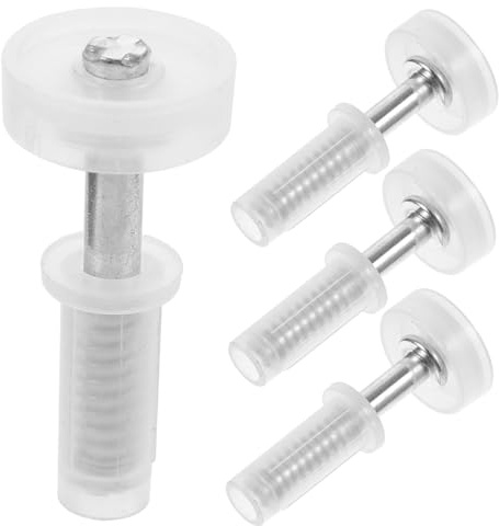 SAFIGLE 4 pièces Kit Quincaillerie Porte Placard Pliantes Pivots Charnières Métalliques pour Double Porte Accordéon Ouverture Stable et Silencieuse Fixation Sécurisée