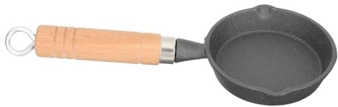 SEWACC Mini Cárter De Aceite Sartén De Hierro Fundido Para Huevos Mango Para Cocina Sarten Huevos