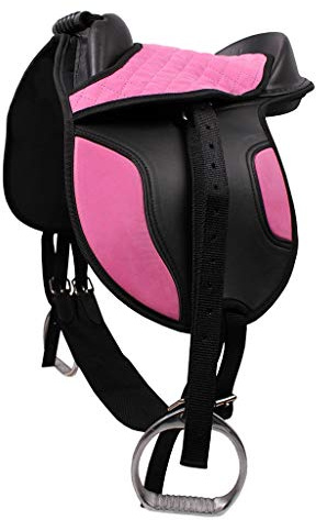 QHP Sattel Shettysattel Shettlandpony Kindersattel ARBO-INOX® Farbe rosa