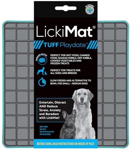 LICKIMAT Playdate Tuff, Türkis, small - 20 x 20cm