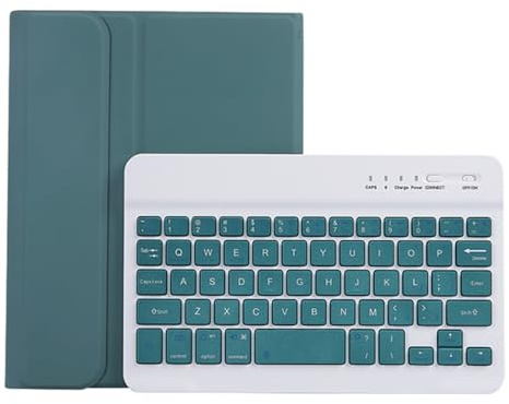 Lrufodya Funda para iPad mini 7 A17 Pro para iPad mini de 7ª/6ª generación (2024/2021), con teclado desmontable y soporte para bolígrafo, cubierta de protección delgada inteligente de apagado y