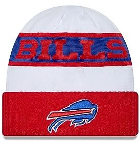 New Era Buffalo Bills NFL 2023 Sideline Tech Knit OTC White Beanie - One-Size