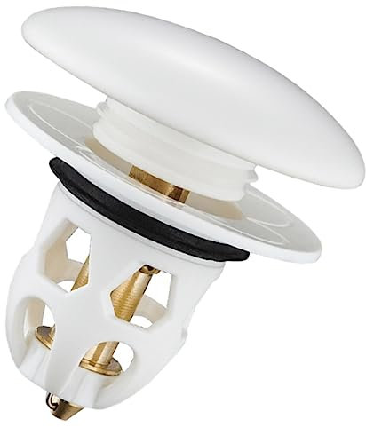 IMIKEYA Waschbeckenstöpsel Keramik 3.4-4cm Druckverschluss Für Badezimmer Küche Rostfreies Material Verstopfungssicher Installieren Mit Kupferkern