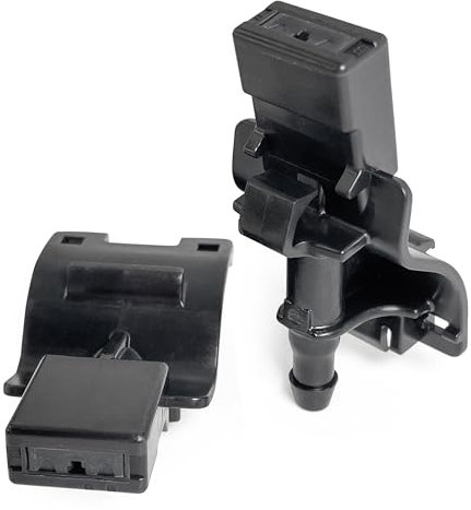 Click&Fit Lot de 2 buses de lave-glace compatibles avec Toyota Corolla Auris Avensis RAV4 Prius C-HR Camry Highlander – Buses de pulvérisation d'eau de rechange 85381-12300